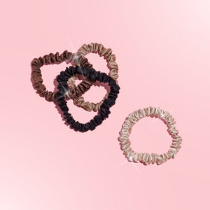 Silkie Skinny Silks – 100% Mulberry Silk Scrunchies