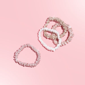 Silkie Skinny Silks – 100% Mulberry Silk Scrunchies